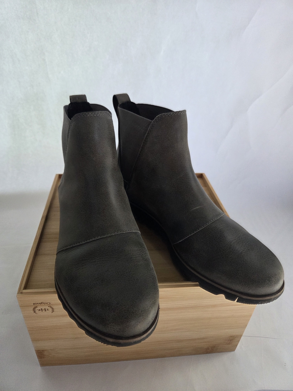 Sorel Women's Grey Chelsea Ankle Boots - Size 8.5